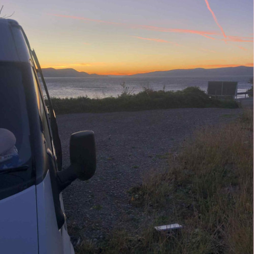 Using Starlink on the coast road